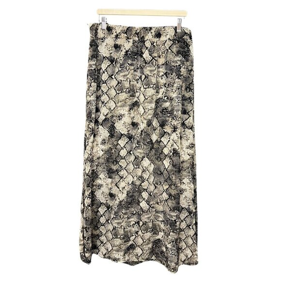 Maurices Skirt Snake Print Maxi Length Size Large - Picture 1 of 12